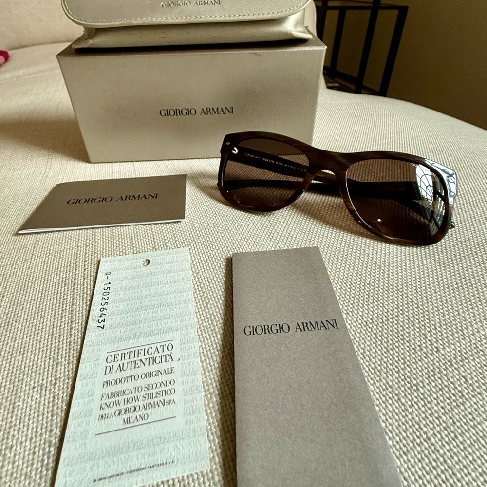Giorgio Armani Brown Square Women’s Sunglasses